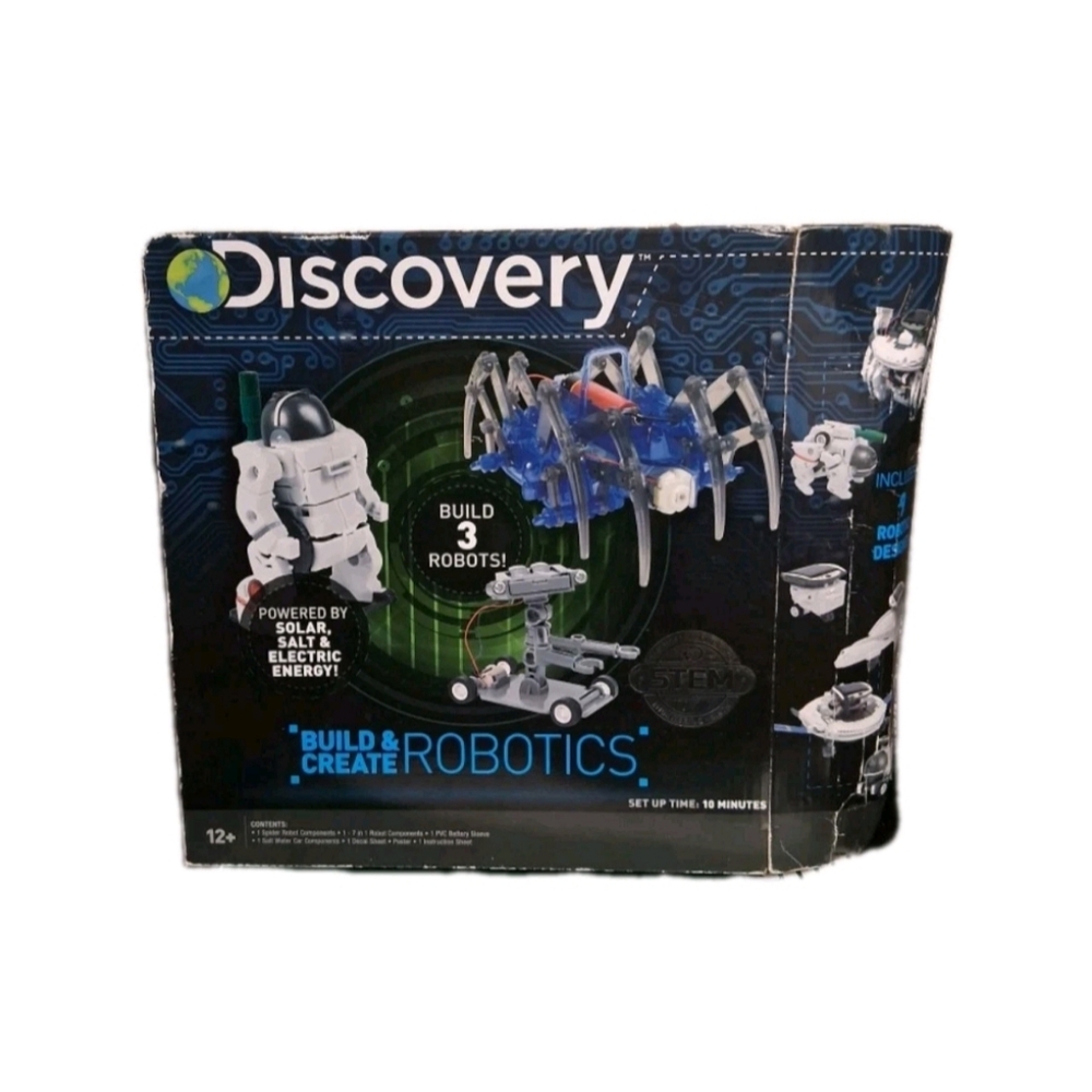Discovery, Build & Create Robotics, Build 3 Robots STEM Kit Educational Toy